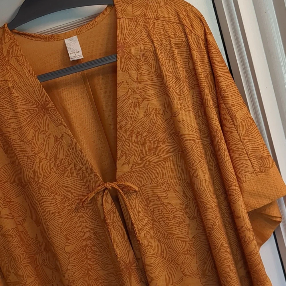 Prana gran paradiso kimono Golden Fronds NWOT - Picture 4 of 12